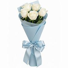 Букет 5 Белых роз Проуд в Виноградово