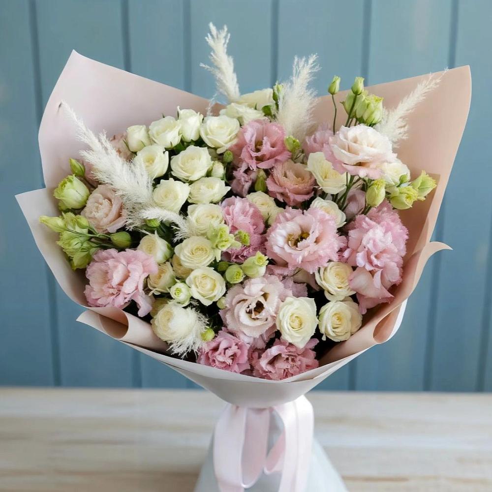 Букет цветов из: Альстромерии и Розы в Виноградово