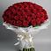 Букет 101 Красная роза Блэк Мэджик в Виноградово