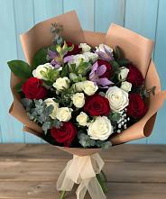 Букет цветов из:  Розы и Альстромерии в Виноградово