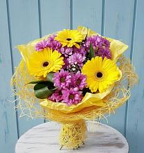 Букет цветов из:  Хризантемы и Герберы в Виноградово