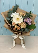 Букет цветов из:  Герберы и Хризантемы в Виноградово