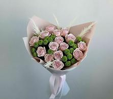 Букет цветов из:  Розы и Хризантемы #REPLACE_PRED# Виноградово