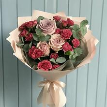 Букет цветов из:  Гвоздики и Розы в Виноградово