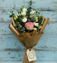 Букет цветов из:  Розы и Лизиантусы в Виноградово