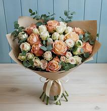 Букет цветов из:  Альстромерии и Розы в Виноградово